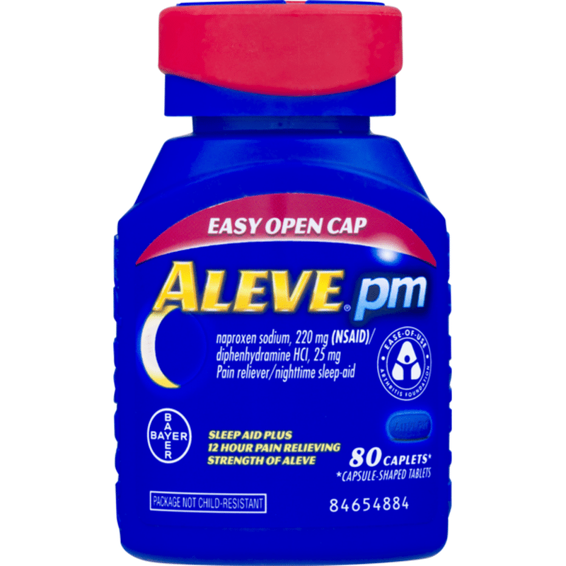 Aleve PM Naproxen Sodium 220mg Caplets Pain Reliever/Nighttime Sleep