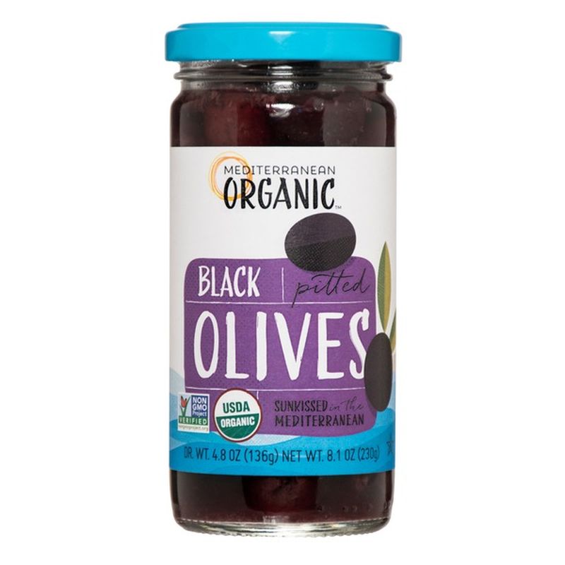 Mediterranean Organics Organic Ripe Pitted Black Olives (8.1 oz