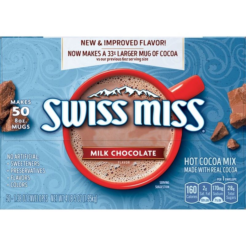 Swiss Miss Milk Chocolate Flavor Hot Cocoa Mix (1.38 oz) - Instacart