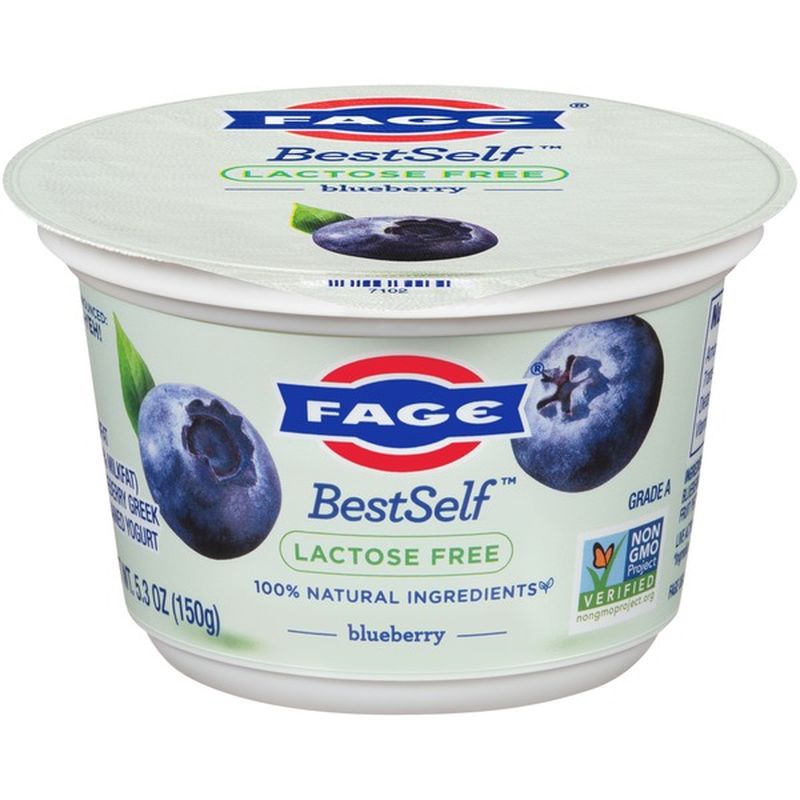 Fage Lactose Free Blueberry Greek Strained Yogurt (5.3 oz) Instacart