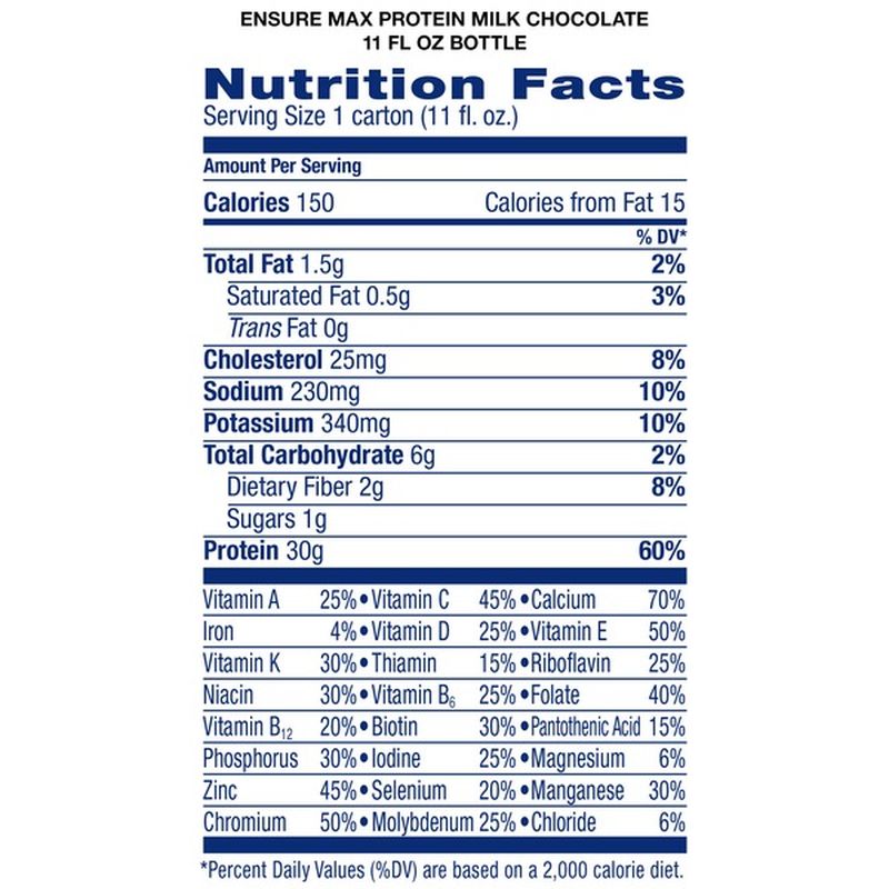 Ensure Max Protein Nutrition Shake Milk Chocolate 11 Fl Oz Instacart