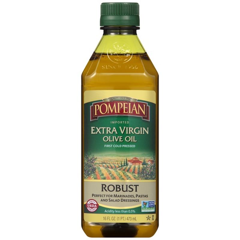 Pompeian Robust Extra Virgin Olive Oil (16 fl oz) - Instacart