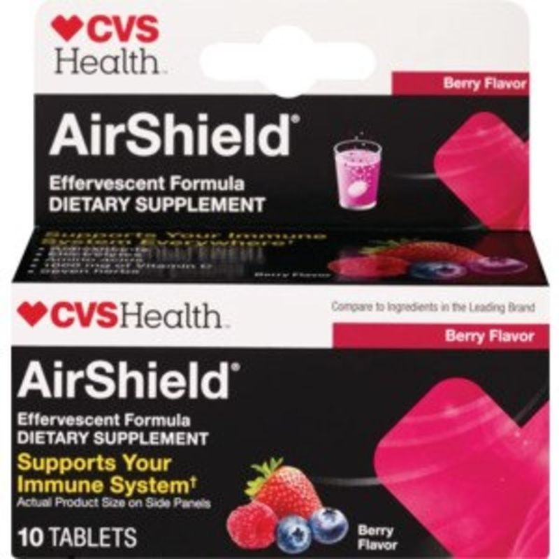 CVS Pharmacy Air Shield, Effervescent Formula, Berry Flavor, Tablets