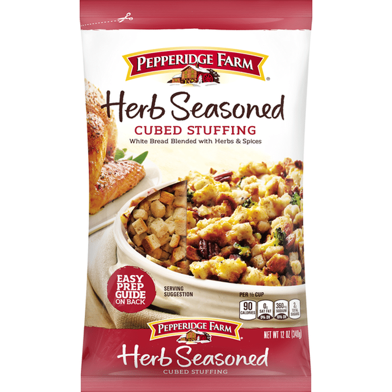 Pepperidge Farm® Herb Seasoned Cubed Stuffing (12 Oz) - Instacart