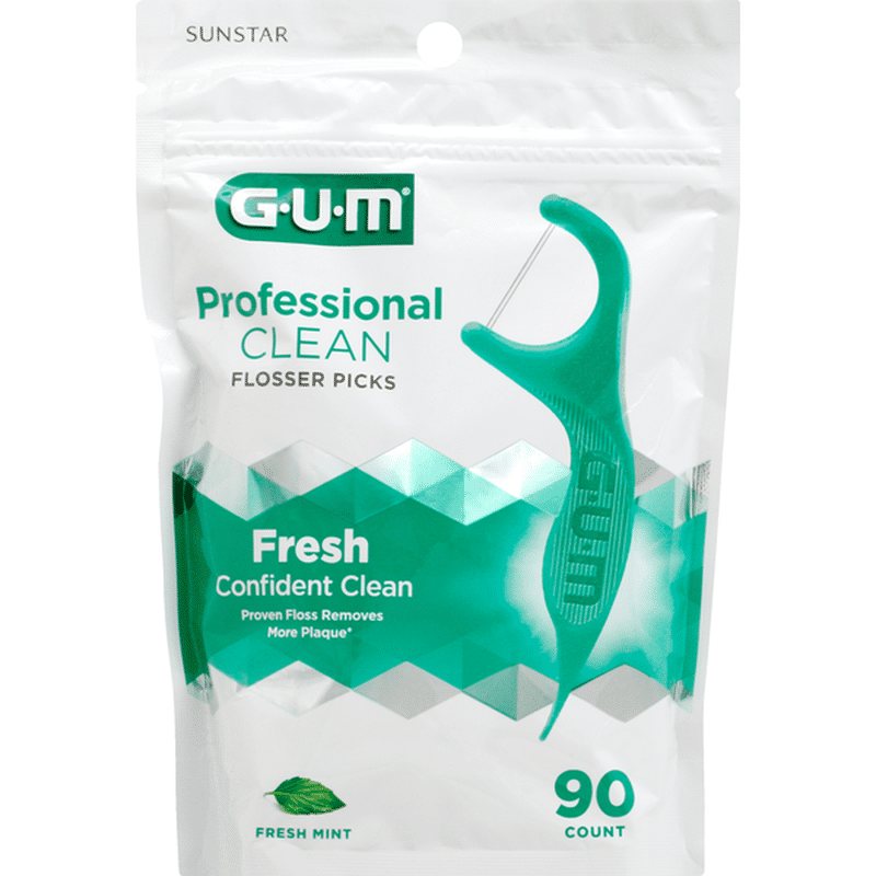 GUM Flosser Picks, Fresh Mint (90 ct) from Giant Food Instacart