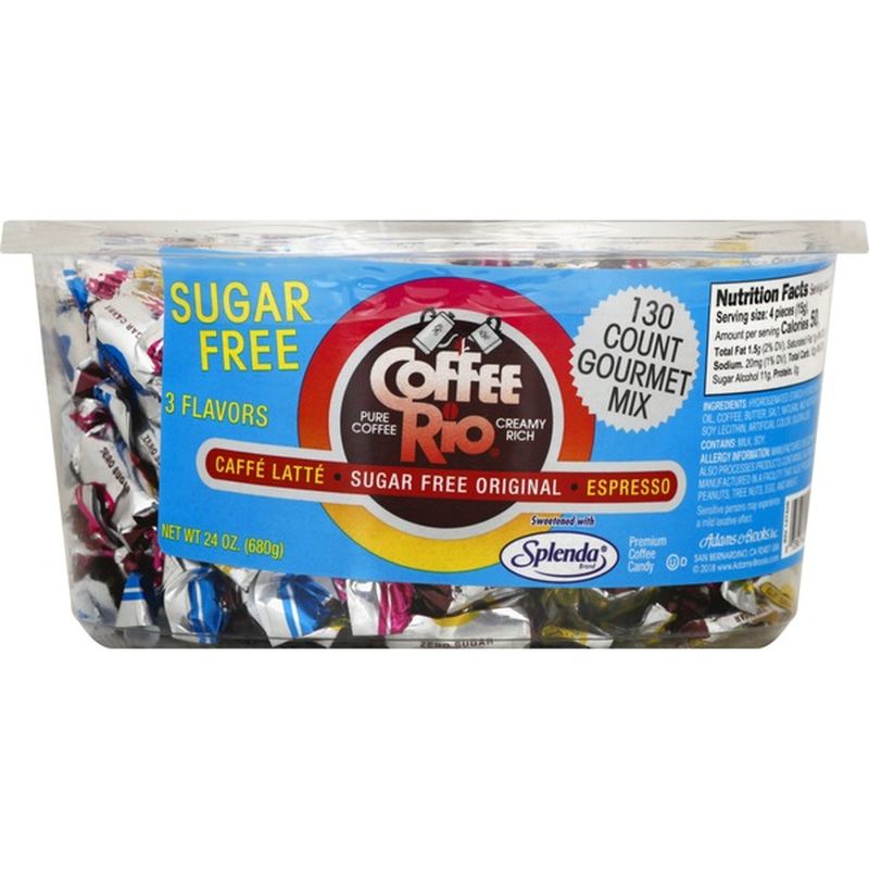 Coffee Rio Coffee Candy, Premium, Sugar Free, 3 Flavors (130 each) from