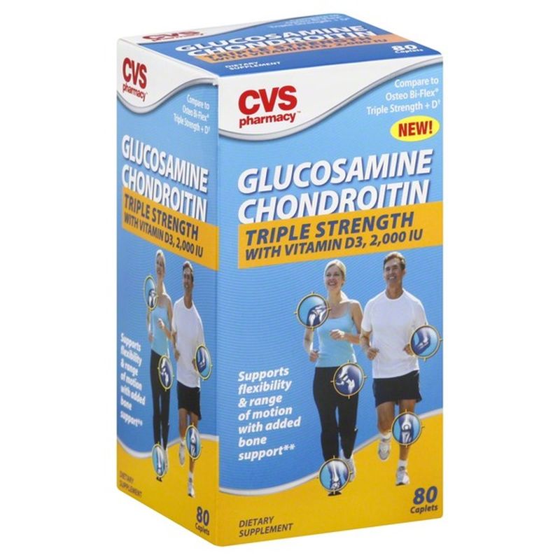 CVS Glucosamine Chondroitin, Triple Strength, with Vitamin D3, 2,000 IU