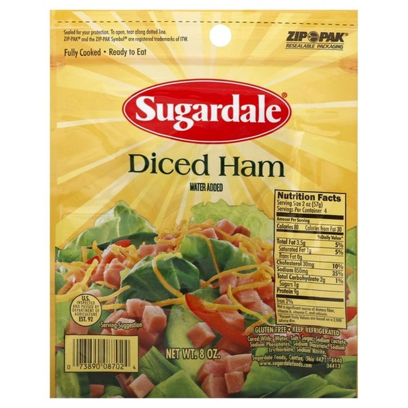 Sugardale Diced Ham (8 oz) Instacart