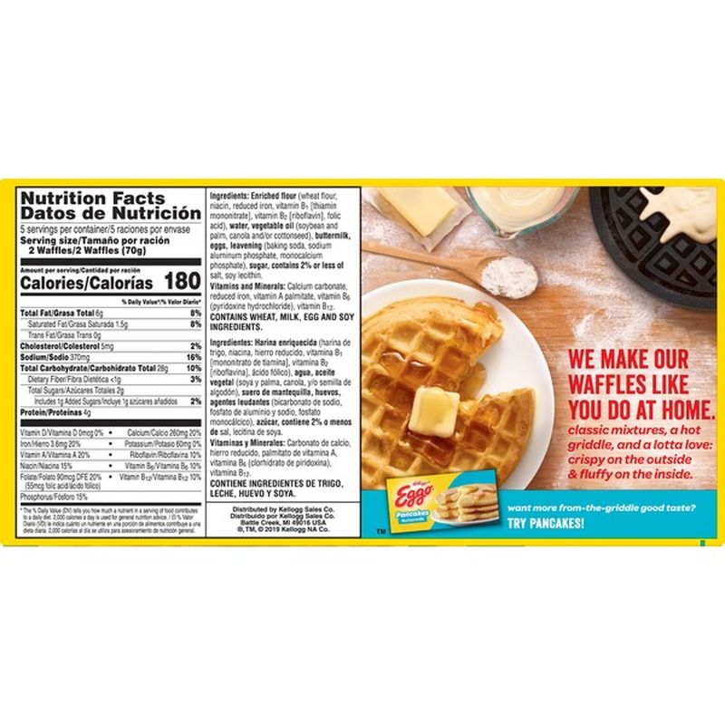 Kellogg's Eggo Frozen Waffles Buttermilk (10 ct) from Gordon Food