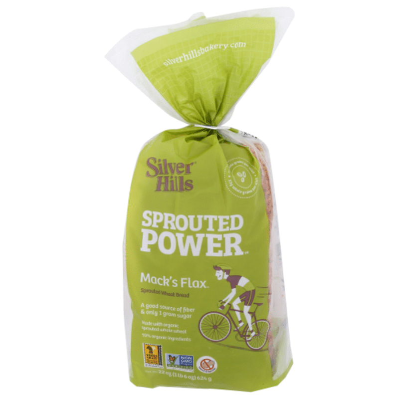 Silver Hills Bakery Bread, Wheat, Sprouted, Mack's Flax (20 oz) from