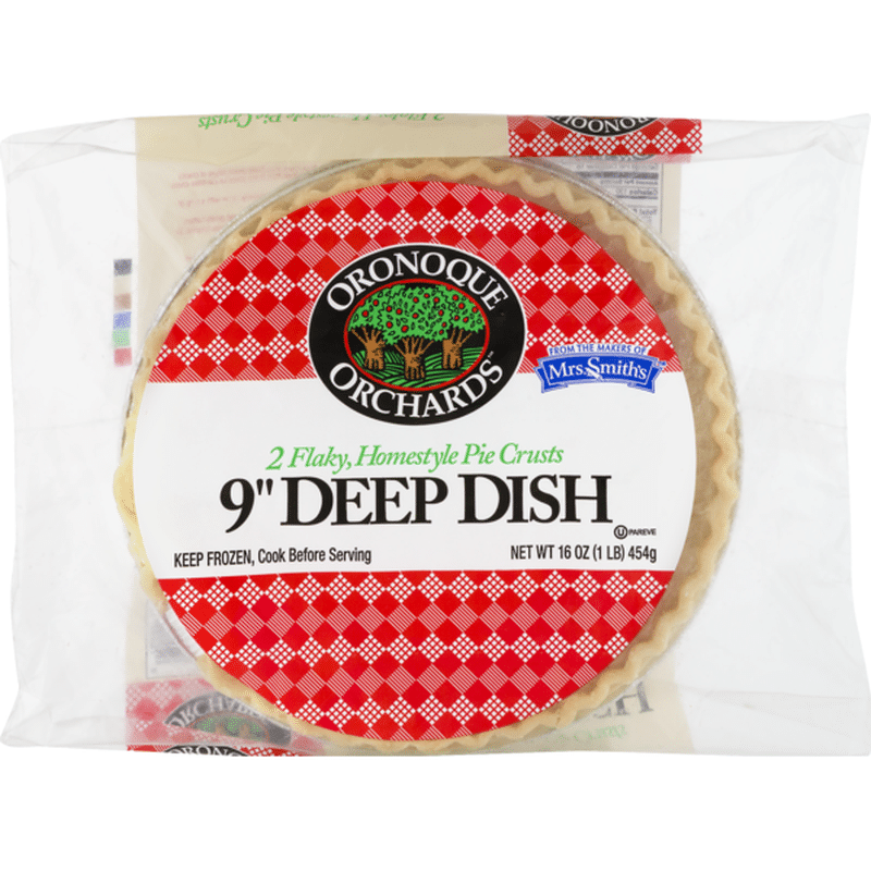 Oronoque Orchards 9" Deep Dish Flaky Homestyle Pie Crusts (16 oz) from