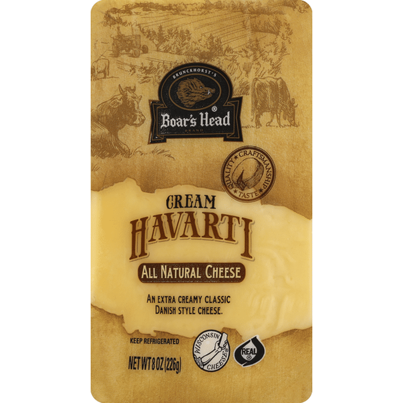 Boar's Head Cheese, Cream Havarti (8 oz) from Schnucks Instacart