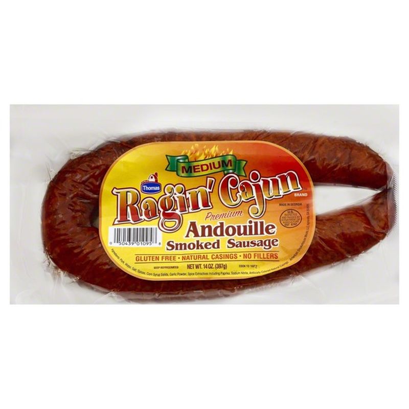 Ragin Cajun Andouille Smoked Sausage, Medium (14 oz) Instacart