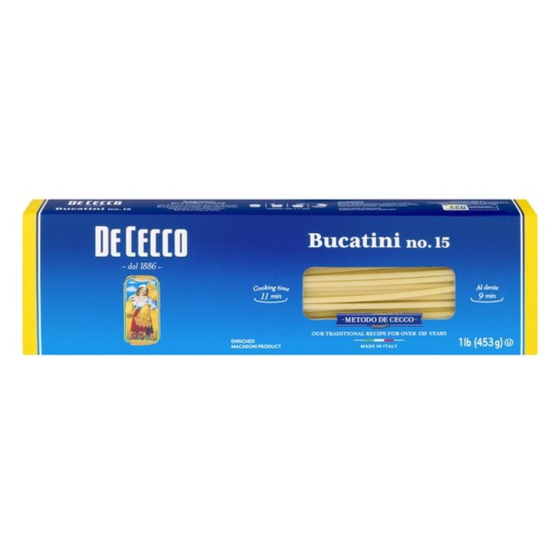 De Cecco Pasta, Bucatini No.15, Slow Dried (16 oz) from Cub Instacart