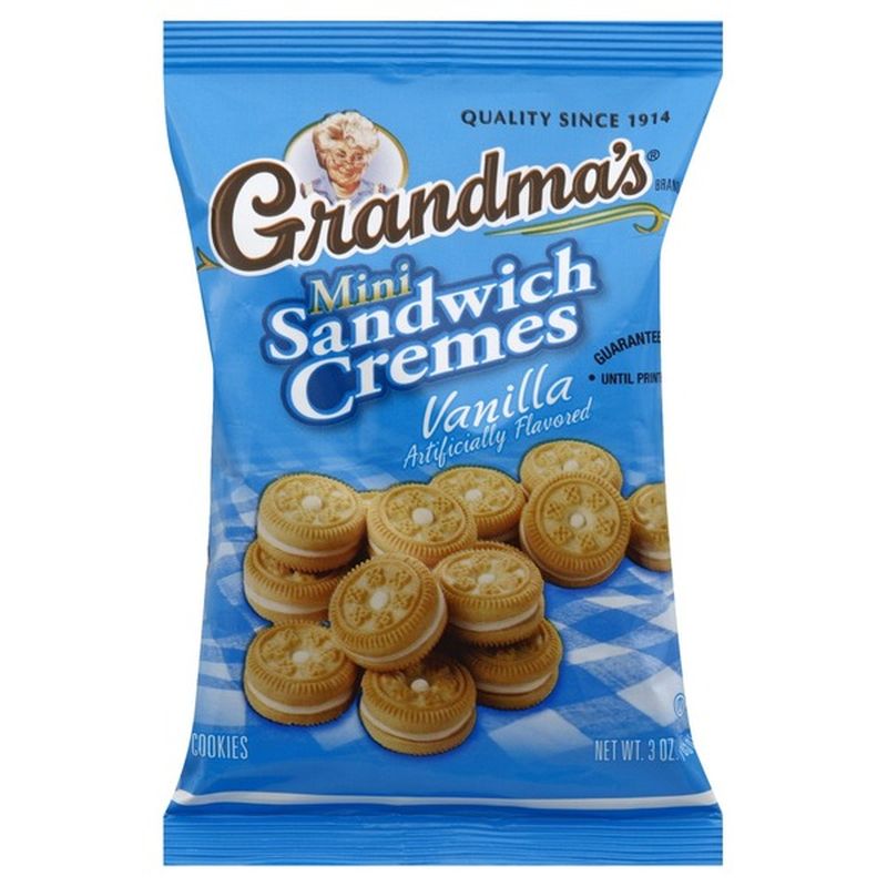 Grandmas Mini Sandwich Cremes Vanilla Cookies 3 Oz Instacart 7501