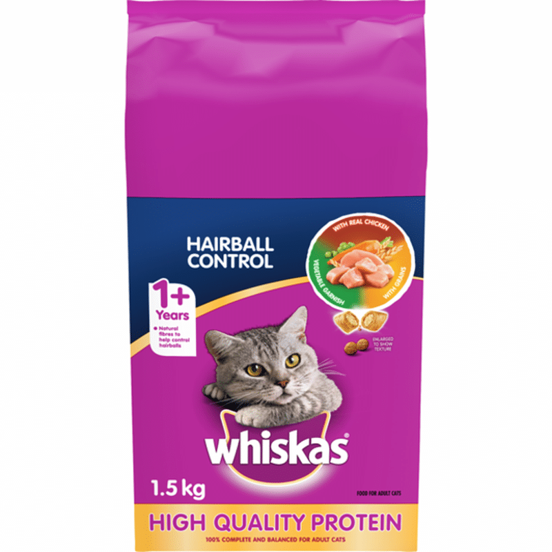 Dry Cat Food Hairball (1500 g) Instacart