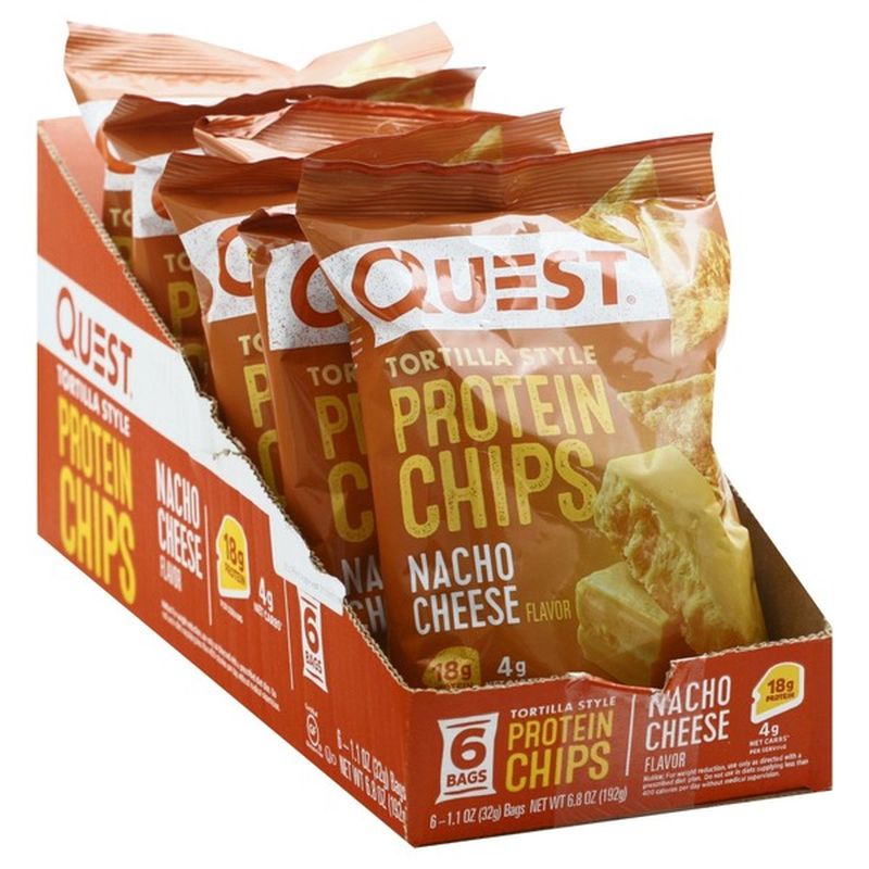 Quest Quest Tortilla Style Protein Chips Nacho Cheese, Single (1 oz