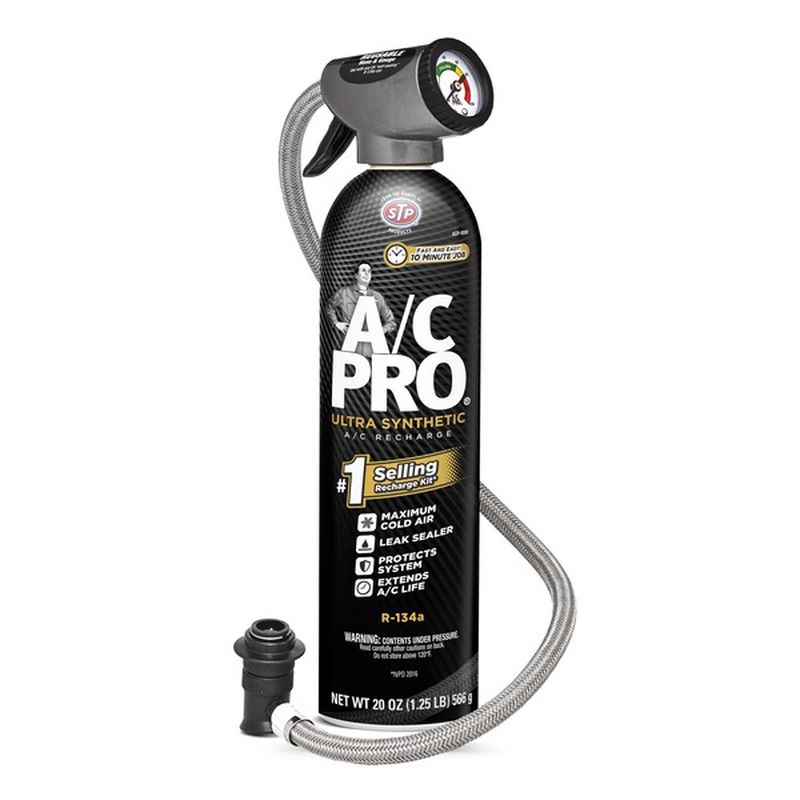 A/C Pro Ultra Synthetic Dispenser and Gauge Professional Formula Refrigerant with Additives