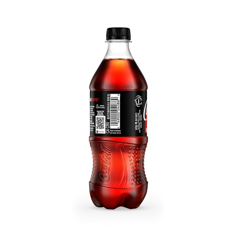 CocaCola Zero Sugar Cola, Zero Calorie (20 oz) Instacart