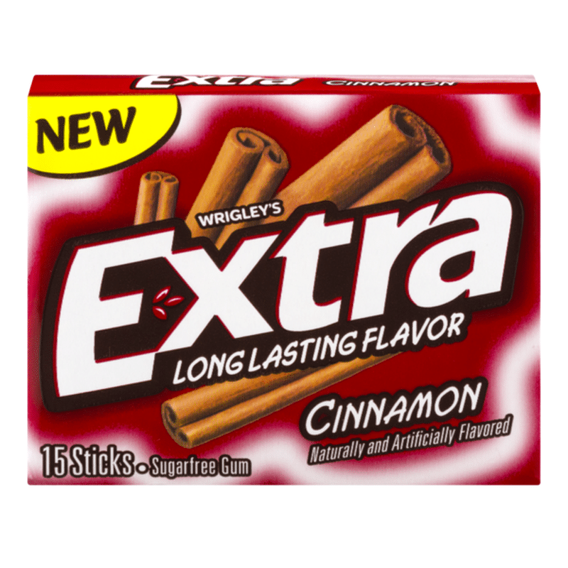 Extra Cinnamon Sugarfree Gum single (15 ct) from FoodsCo Instacart