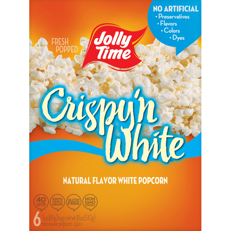 Jolly Time Popcorn, Microwave, Crispy 'N White (6 each) Instacart