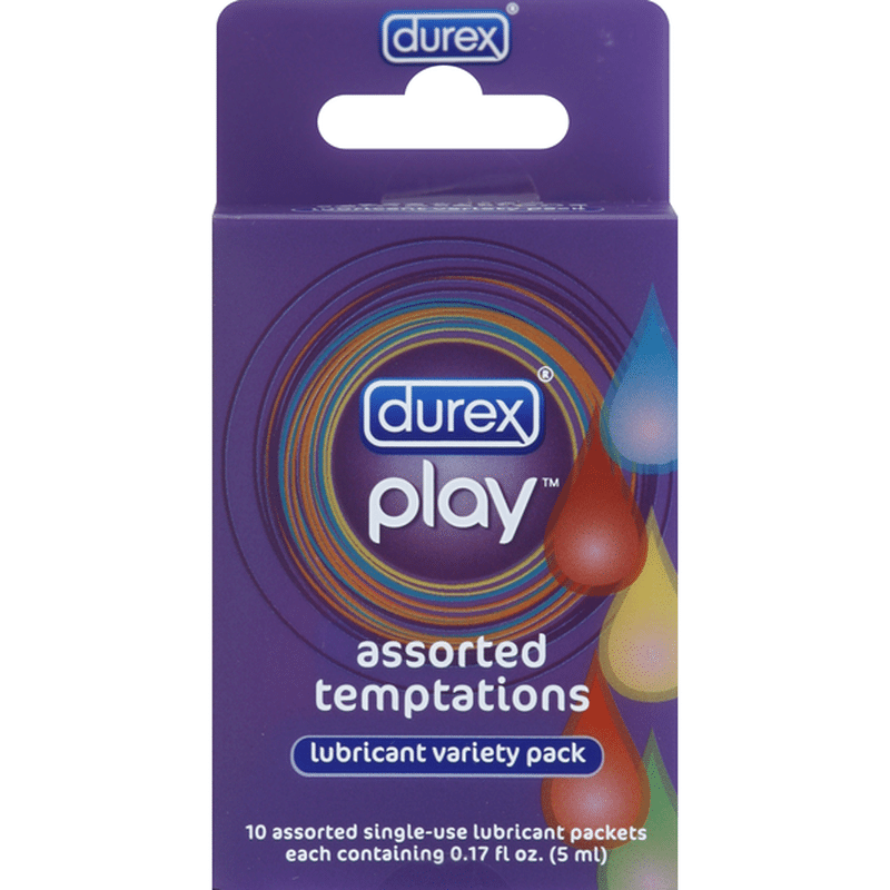 Durex Lubricant, Assorted Temptations, Variety Pack (10 each) Instacart