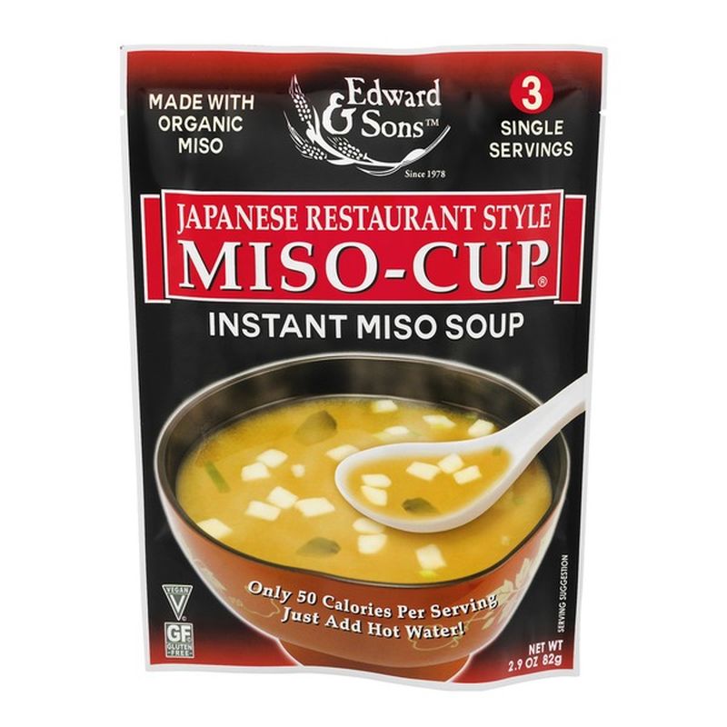 Edward & Sons Japanese Restaurant Style MisoCup Instant Miso Soup (2.9