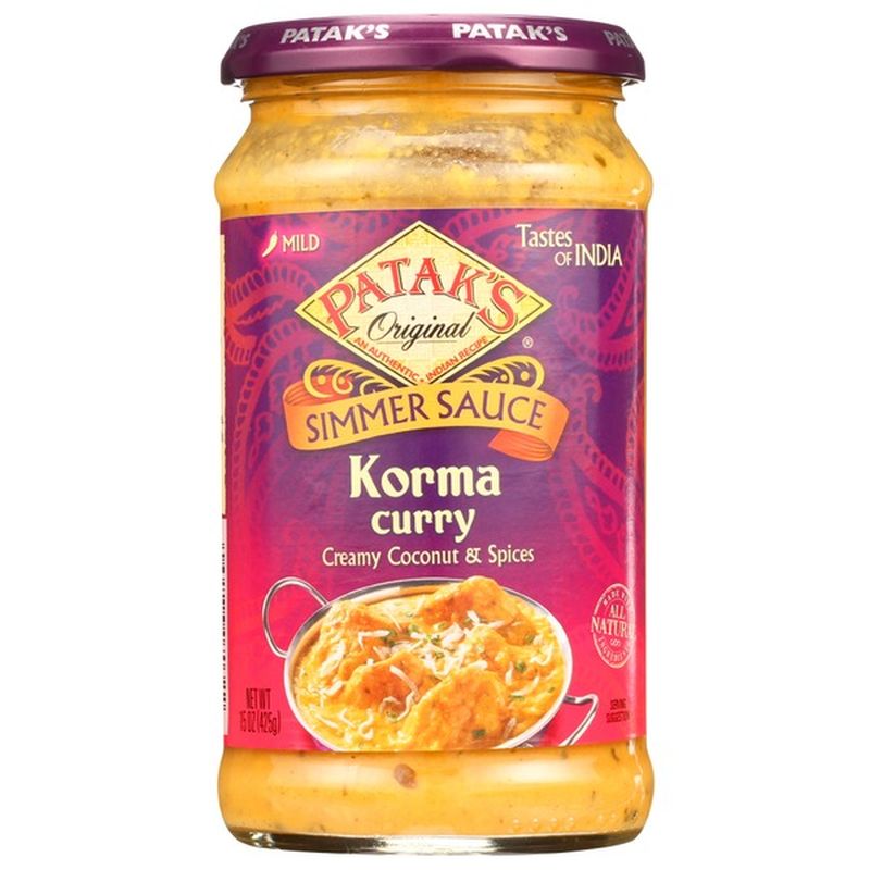 Pataks Mild Korma Curry Simmer Sauce (15 Oz) - Instacart