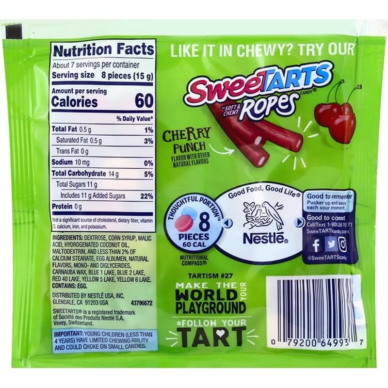 calories in sweet tart chews