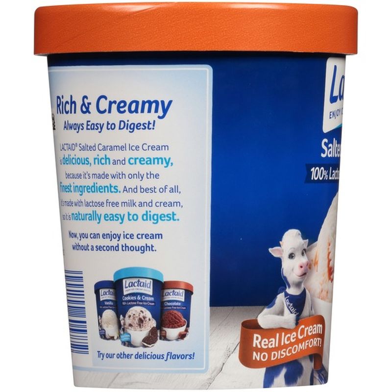 LACTAID Salted Caramel Chip Lactose Free Ice Cream (32 oz) Delivery or