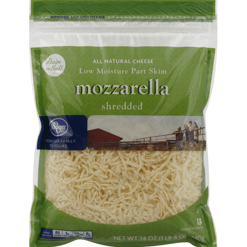 Kroger Shredded Cheese, Mozzarella (24 oz) Instacart