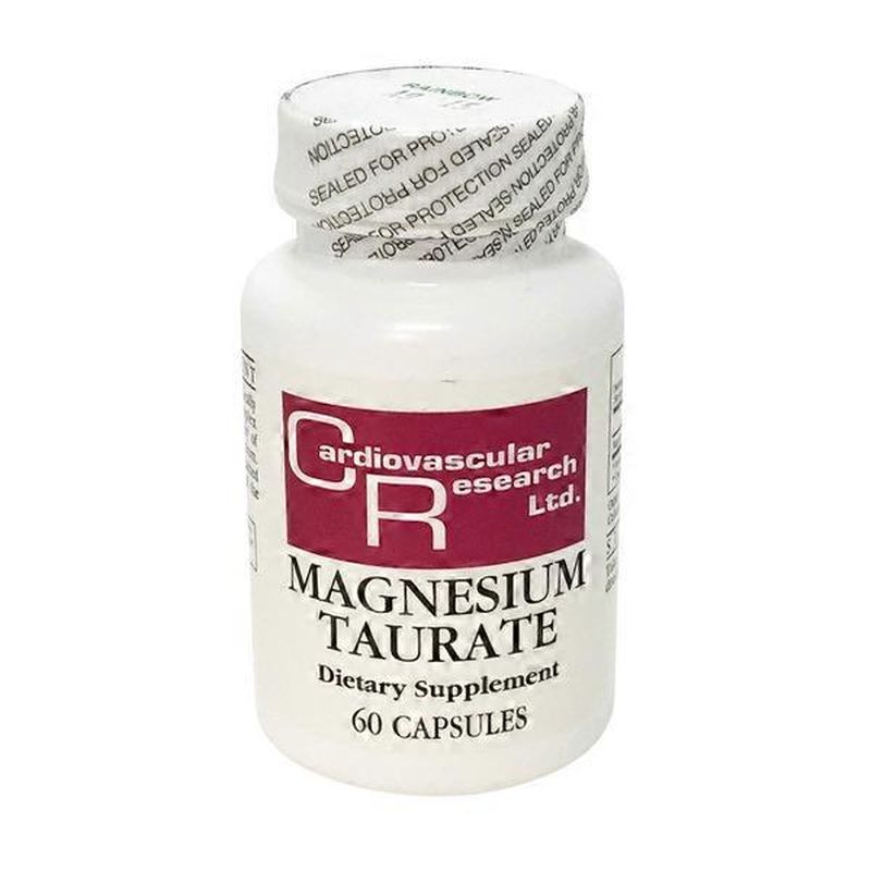 Cardiovascular Research Magnesium Taurate Supplement Capsules (60 ct