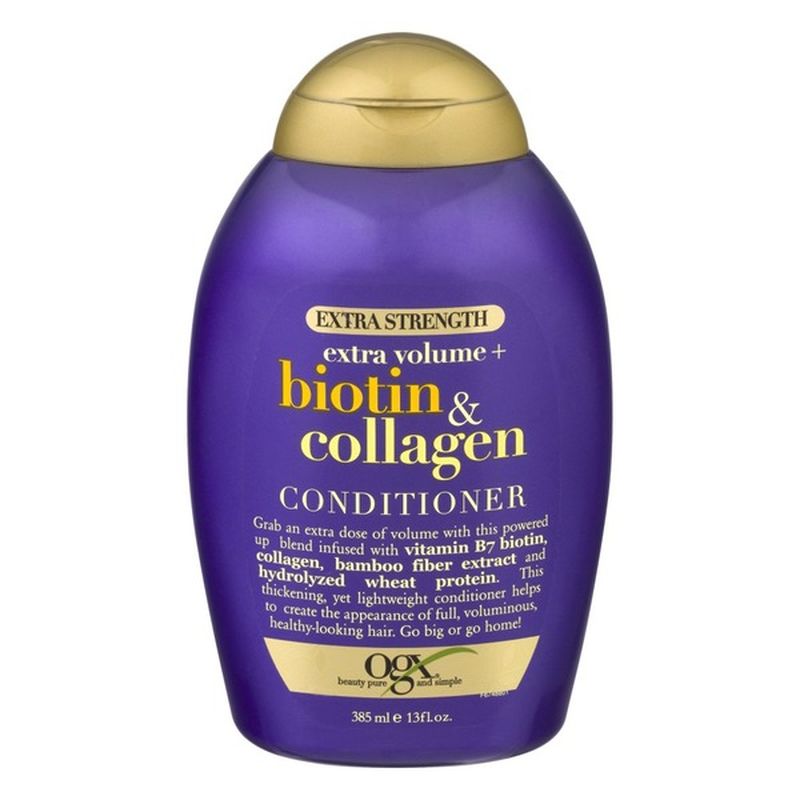 OGX Conditioner, Extra Volume + Biotin & Collagen, Extra Strength (385 ml) from Walmart Instacart