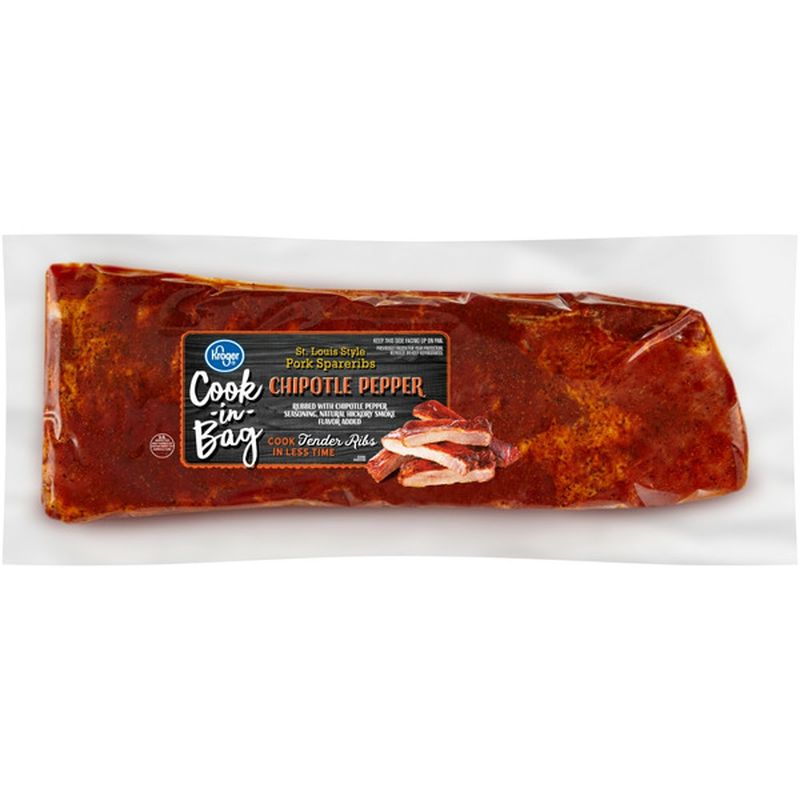 Kroger Cook-in-Bag Smokey Chipotle St. Louis Style Pork Spareribs