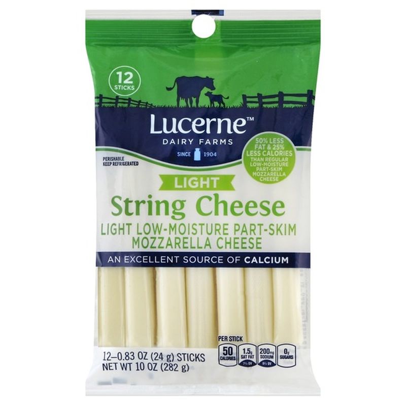 Lucerne Dairy Farms Light String Cheese (10 oz) Instacart