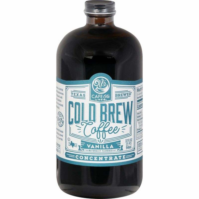 H-E-B Cafe Ole Vanilla Cold Brew Coffee Concentrate