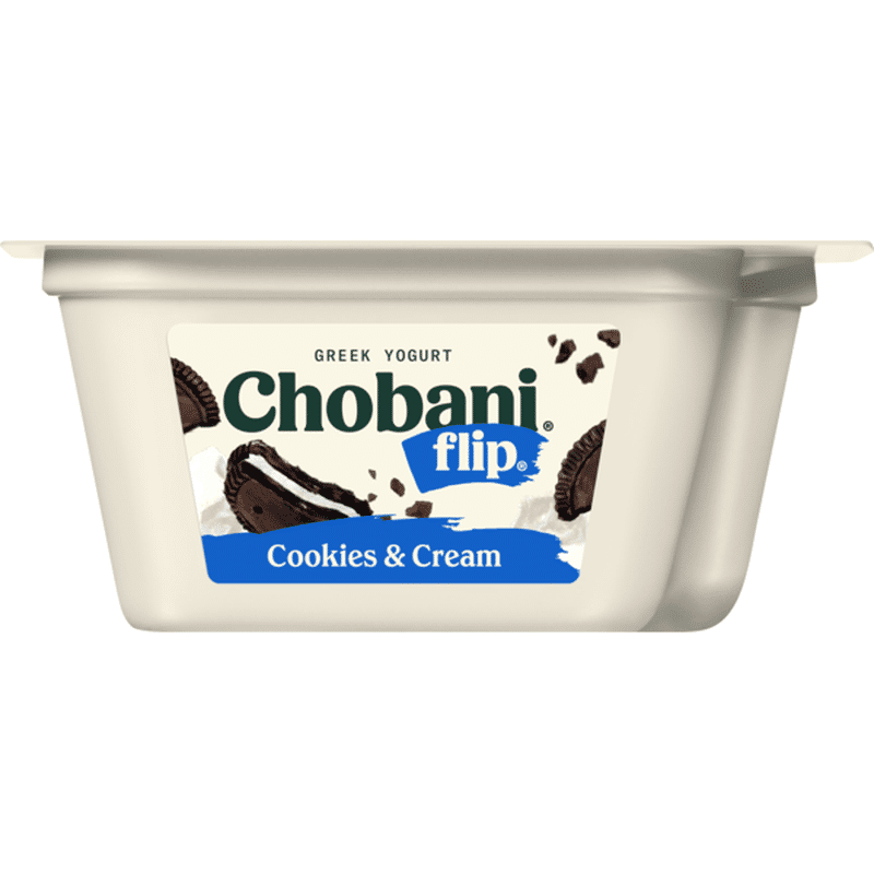 Chobani Flip LowFat Greek Yogurt Cookies & Cream (5.3 oz) from Stater Bros. Instacart