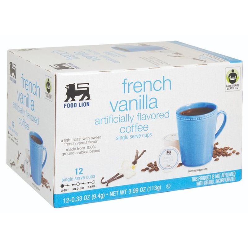 Food Lion Single Serve Cups Coffee French Vanilla (0.33 oz) from Food