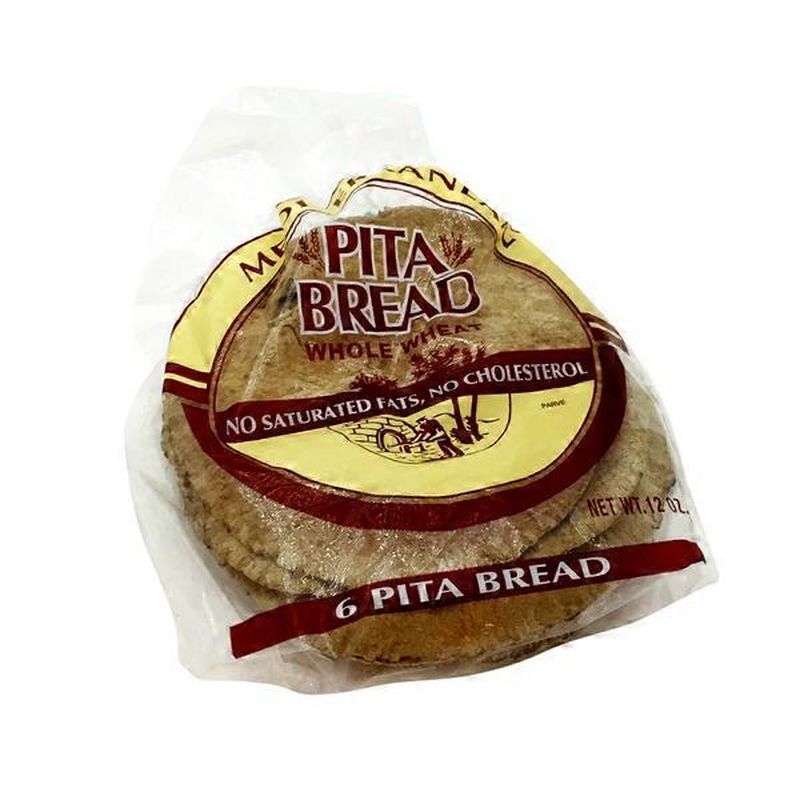 Mediterranean Snacks Pita Bread, Whole Wheat (12 oz) from Safeway
