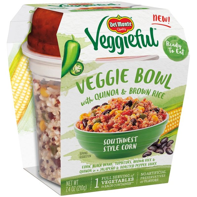 Del Monte Southwest Style Corn Veggie Bowl with Quinoa & Brown Rice (7 oz)