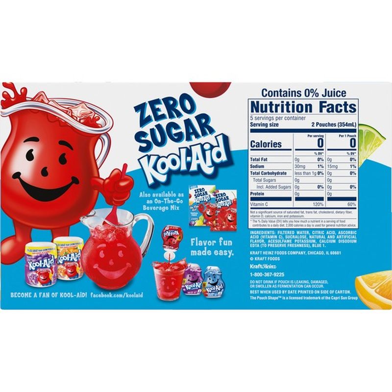 KoolAid Jammers Zero Sugar Tropical Punch Flavored Drink (60 fl oz