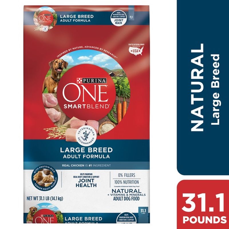 Purina One Natural Large Breed Adult Dry Dog Food Smartblend Formula 31 1 Lb Instacart