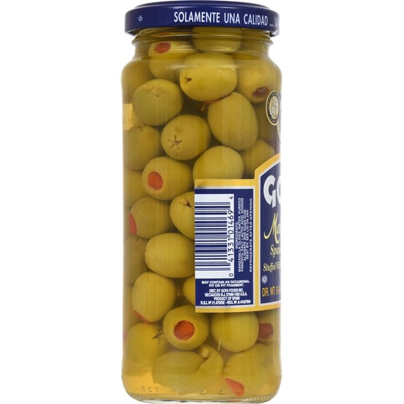 Goya Manzanilla Spanish Olives Stuffed with Minced Pimientos