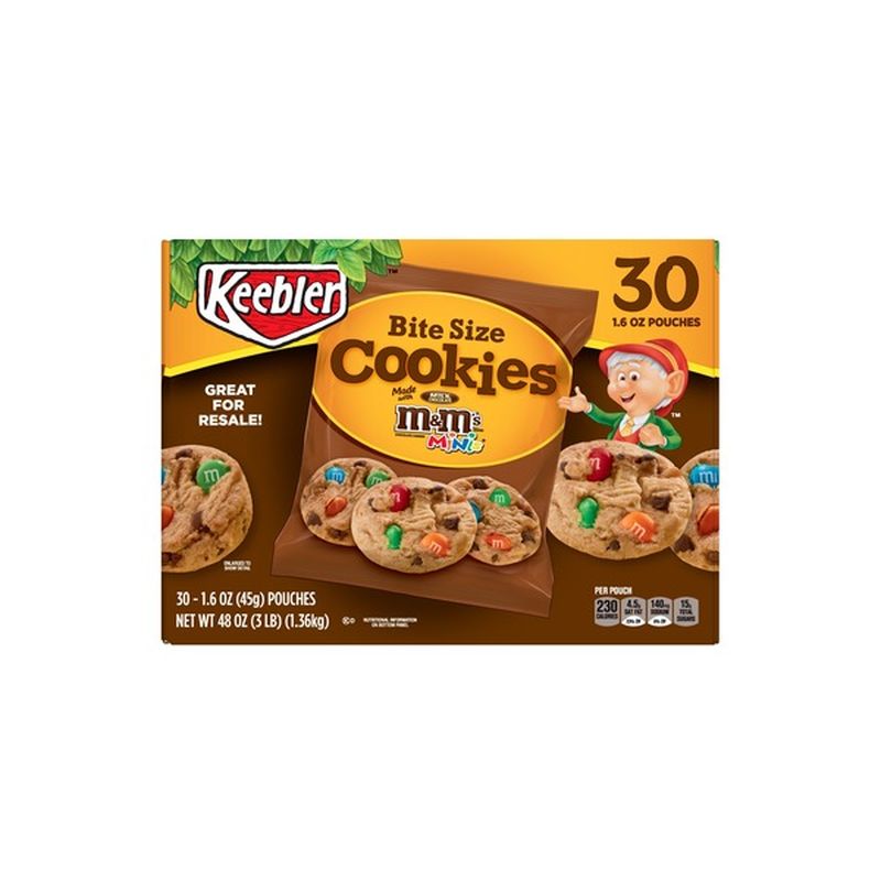 Keebler Chips Deluxe Bite Size Cookies Original with M&Ms (48 oz) from ...