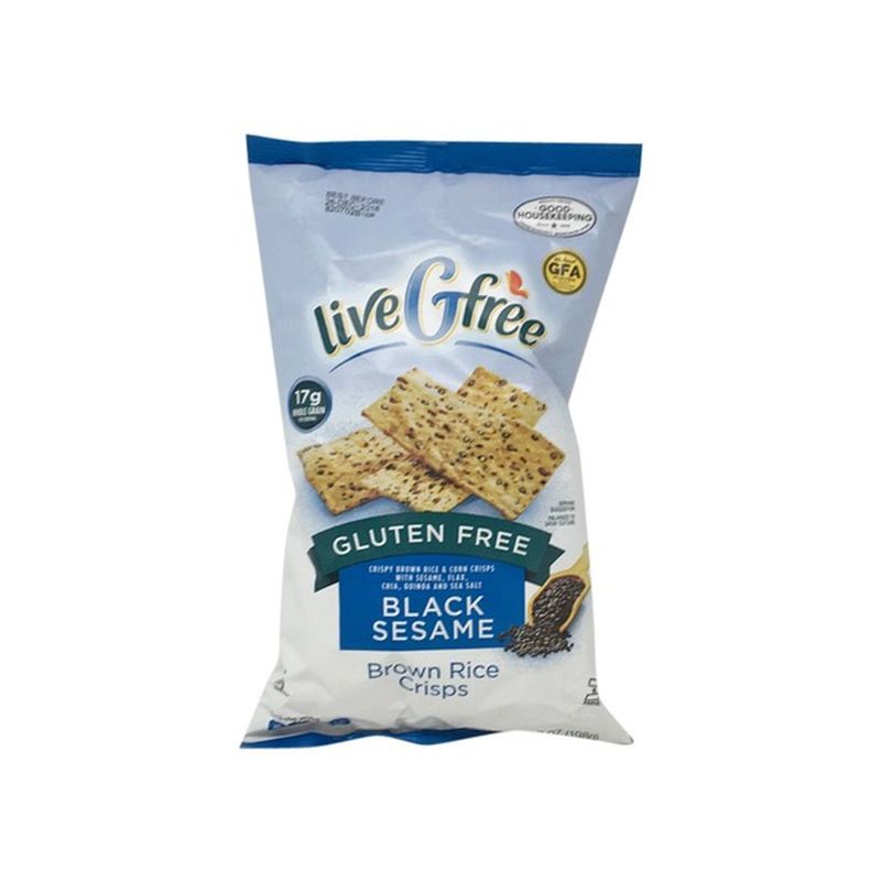 liveGfree Black Sesame Brown Rice Crisps (7 oz) from ALDI - Instacart