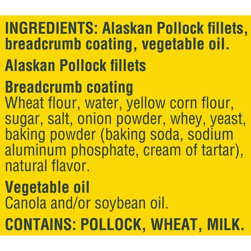 Gorton's Crunchy Breaded Fish Sticks (19 oz) - Instacart