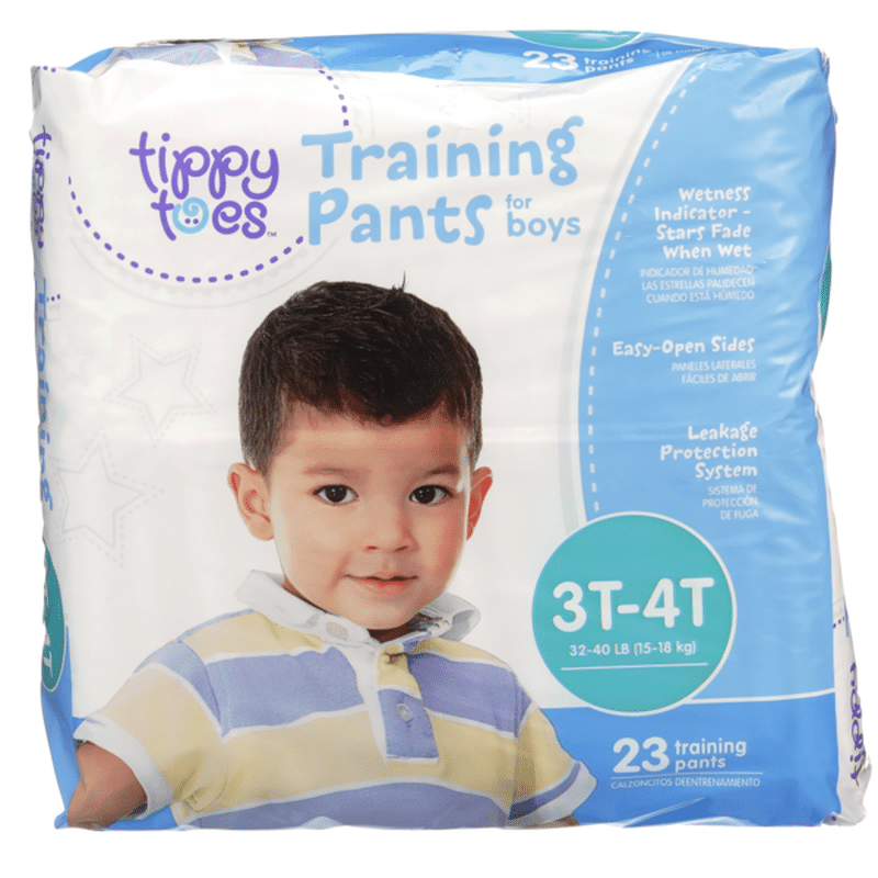 Tippy Toes by TopCare Large Boys 40lb Training Pants 3T 4 T (32 ct