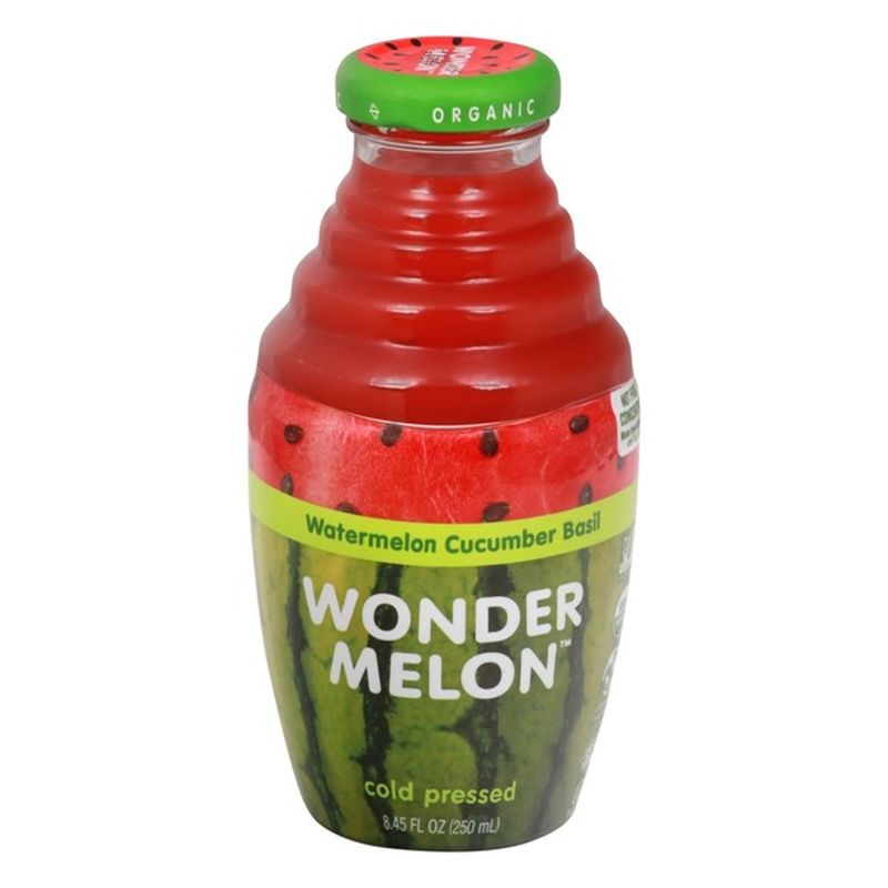 Wonder Melon Juice, Organic, Watermelon Cucumber Basil (8.45 oz
