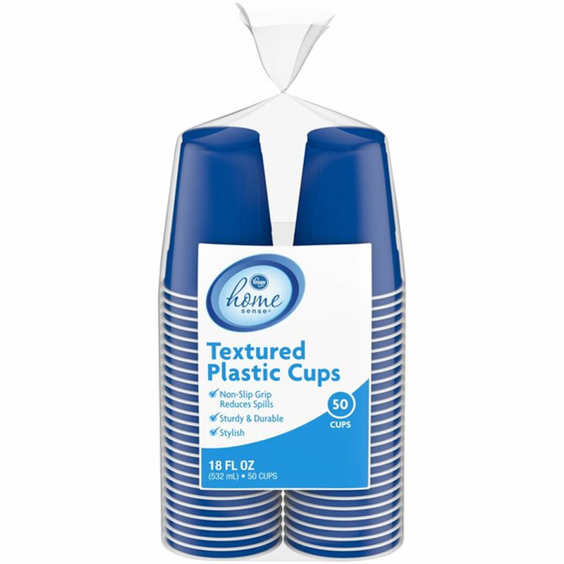 Kroger Textured Plastic Cups - 18 Fluid Ounces