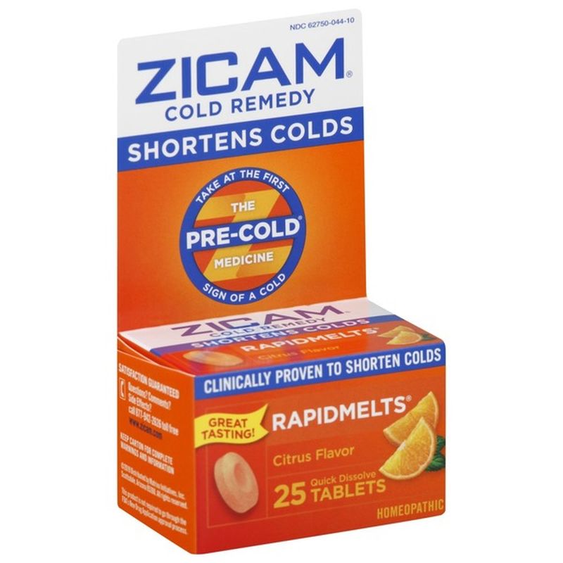 Zicam Cold Remedy, Quick Dissolve Tablets, Citrus Flavor (25 ct) from